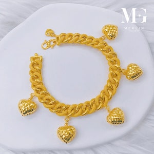22k 916 Gold 10mm Coco Candy Bracelet