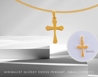 22k 916 Gold Cross Pendant - Small [CP0012 / CP0013 / CP0014