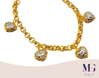916 Gold Bracelet Etsy