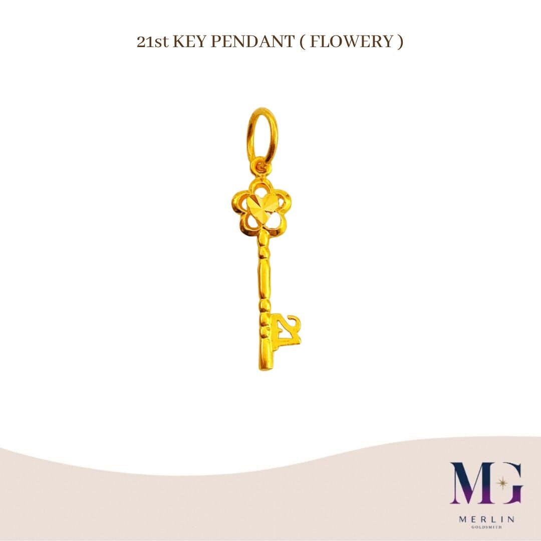 21st key clearance pendant gold