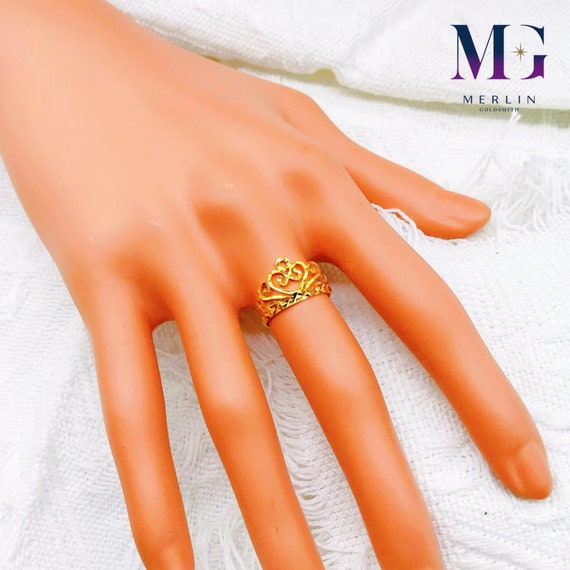 Citrine Rose Gold Crown Ring | Crown Ring | Royal | Braverman Jewelry