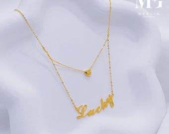 22K 916 Gold Love Lucky Necklace
