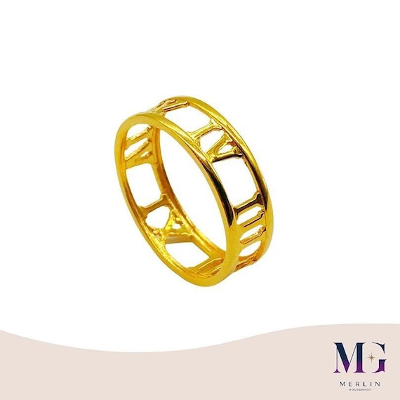 Buy quality 916 plain light weight gent's ring in Ahmedabad