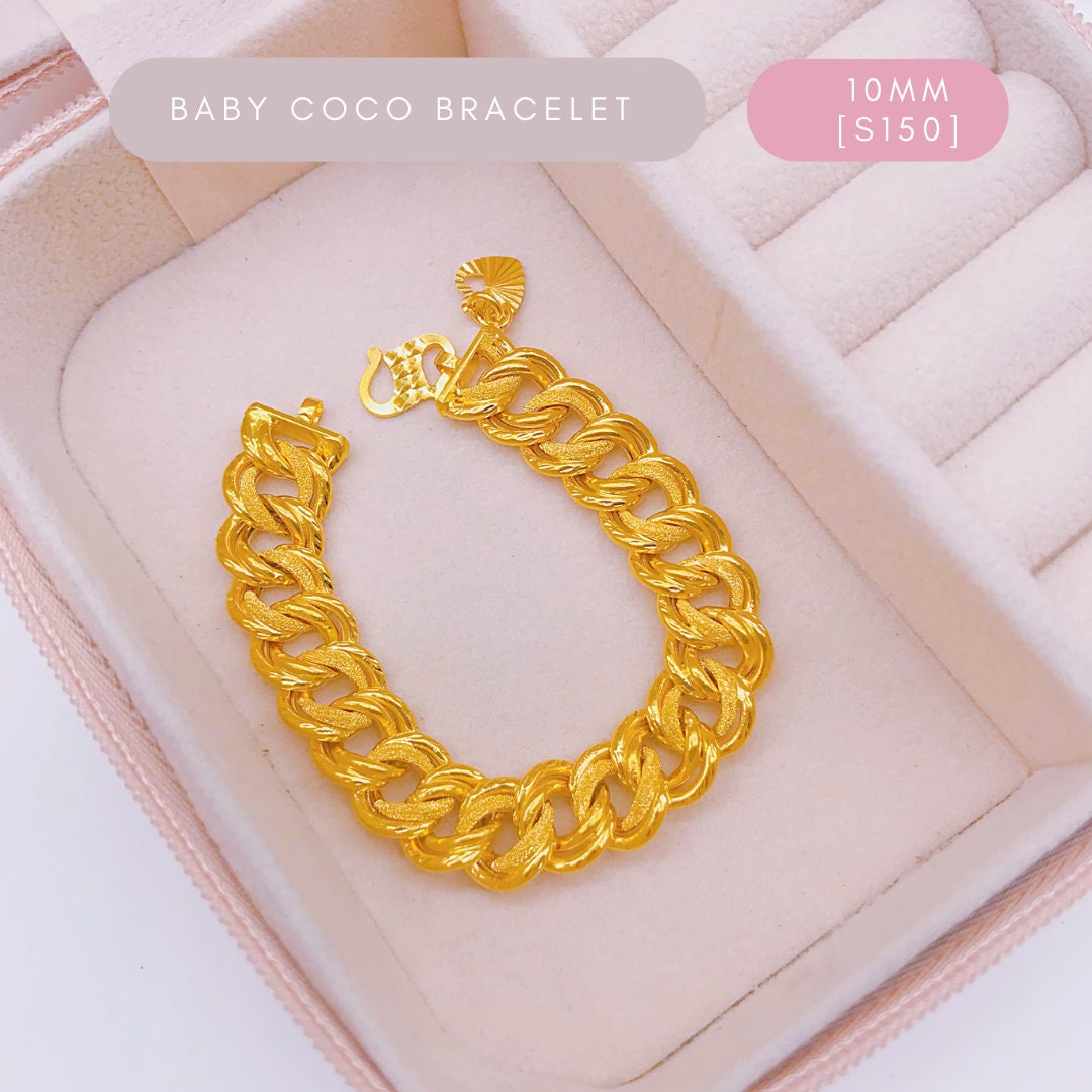 Buy Tanvi J Plastic Gold Plated Single Bracelet Pola For Women (2.4) at  Amazon.in
