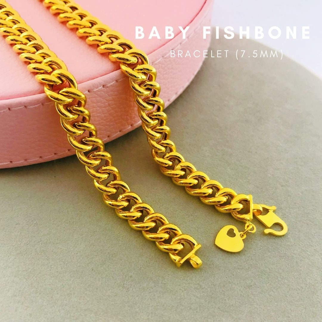 Bear Chain Bracelet – citrine