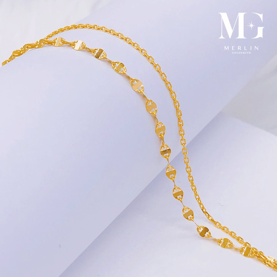 22k 916 Gold Two Layer CD X Wanzi Bracelet - Etsy
