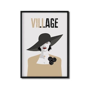 Alcina Dimitrescu - Lady Dimitrescu - Vampir Lady - Resident Evil Village - RE8 - Resident böse 8 - Poster - REVIII - Digitale Druckdateien