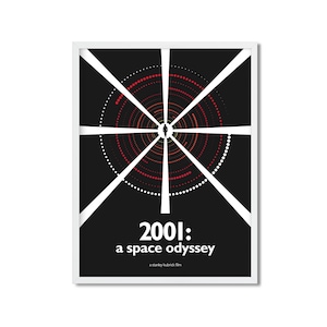 2001: A SPACE ODYSSEY - Stanley Kubrick - Hal 9000 - Film Poster - Movie Poster - Scifi - Instant Download - Digital Print Files