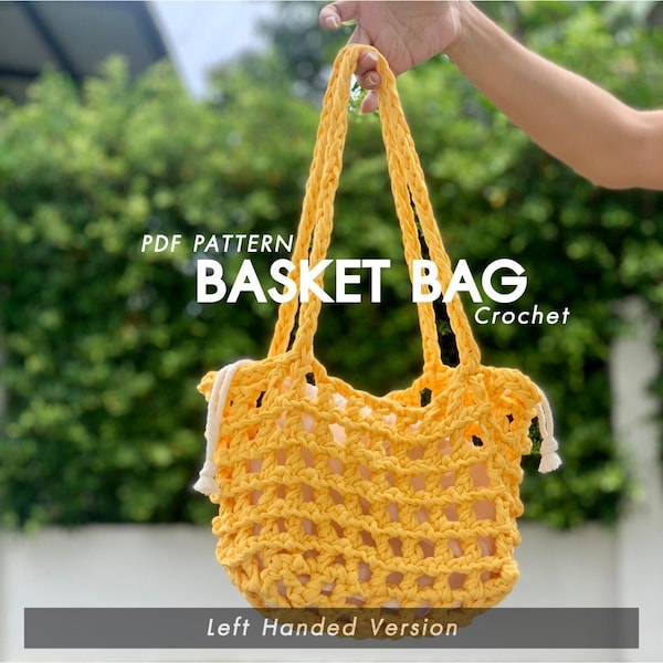 Maxi Basket Bag : Patron PDF Anglais [Version Gaucher]