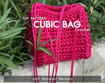 Cubic Bag : English PDF Pattern [Left Handed Version]