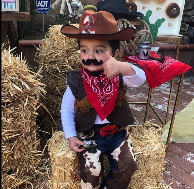 5 PIECES. My First Rodeo Outfit COWBOY Costume Western Clothes image 7