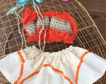 Baby Moana Inspired Costume: Polynesian Princess Outfit