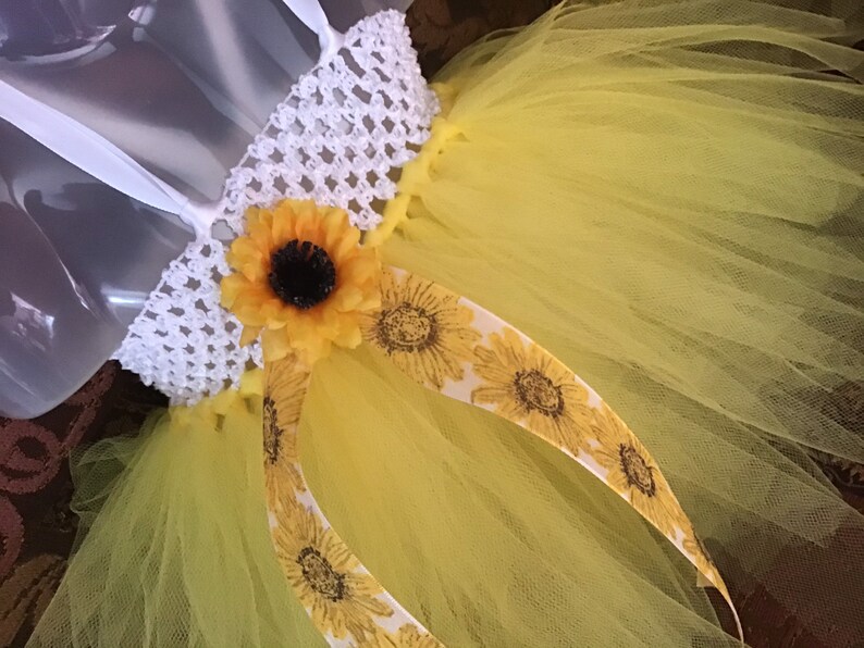 2/3/4 PIECES. Sunflowers Baby TUTU DRESS Sunflower Headband Etsy