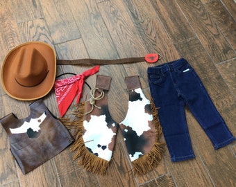 6 PIECES. My First Rodeo Cowboy Birthday Outfit Party Set Baby Boy Cowboy CAKE SMASH Diaper cover Outfit Baby Chaps My First Rodeo