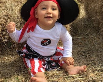 6 PIECES. Pirate Baby Costume Pirate Birthday Party