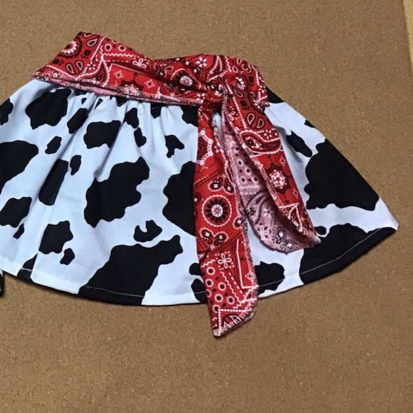 2 PIECES. For Girls and Women Cowgirl Skirt. All Sizes Western Baby Girl Outfit COWGIRL Costume Cowgirl Baby Skirt