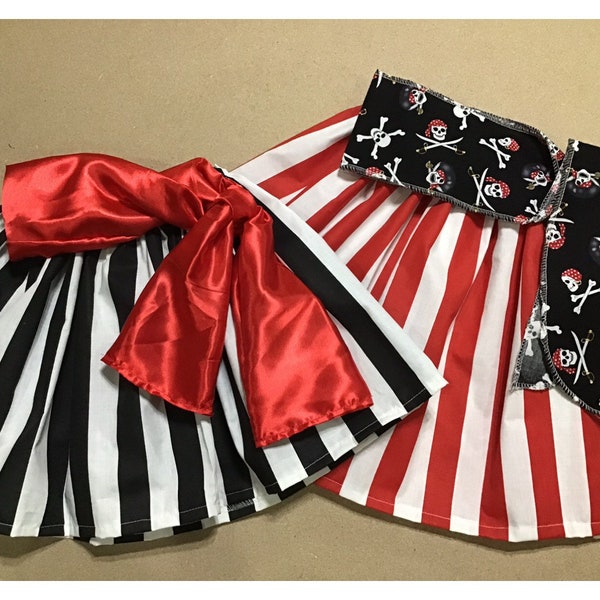 Pirate Skirt Striped Skirt Pirates of the Caribbean ADULT PIRATE SKIRT Baby Girl Pirate Costume