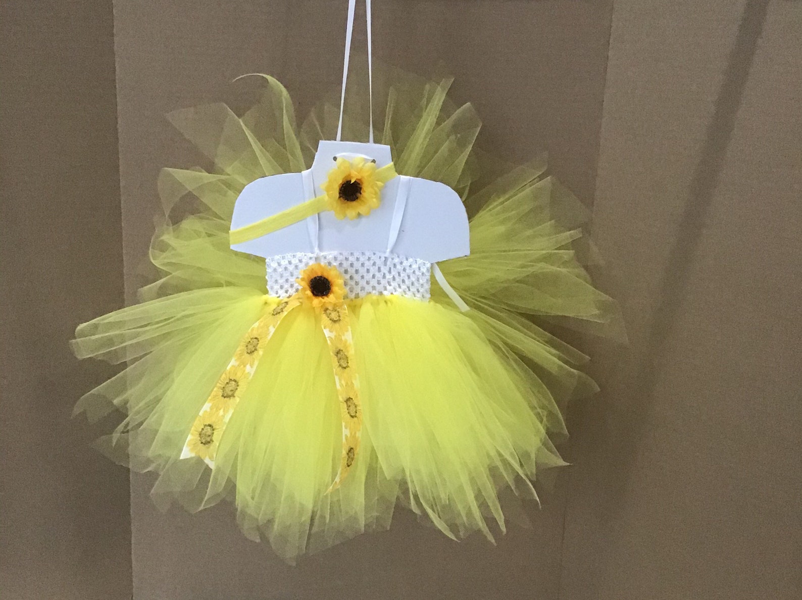 2/3/4 PIECES. Sunflowers Baby TUTU DRESS Sunflower Headband Etsy