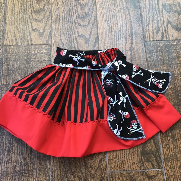 Pirate Skirt Striped Skirt Pirates of the Caribbean ADULT PIRATE SKIRT Baby Girl Pirate Costume