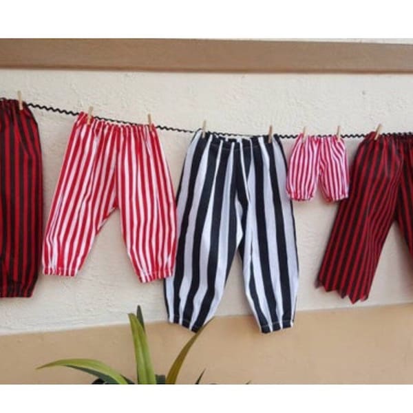 Pirate Pants. Striped Pants Pirates of the Caribbean Pirates Party Themed