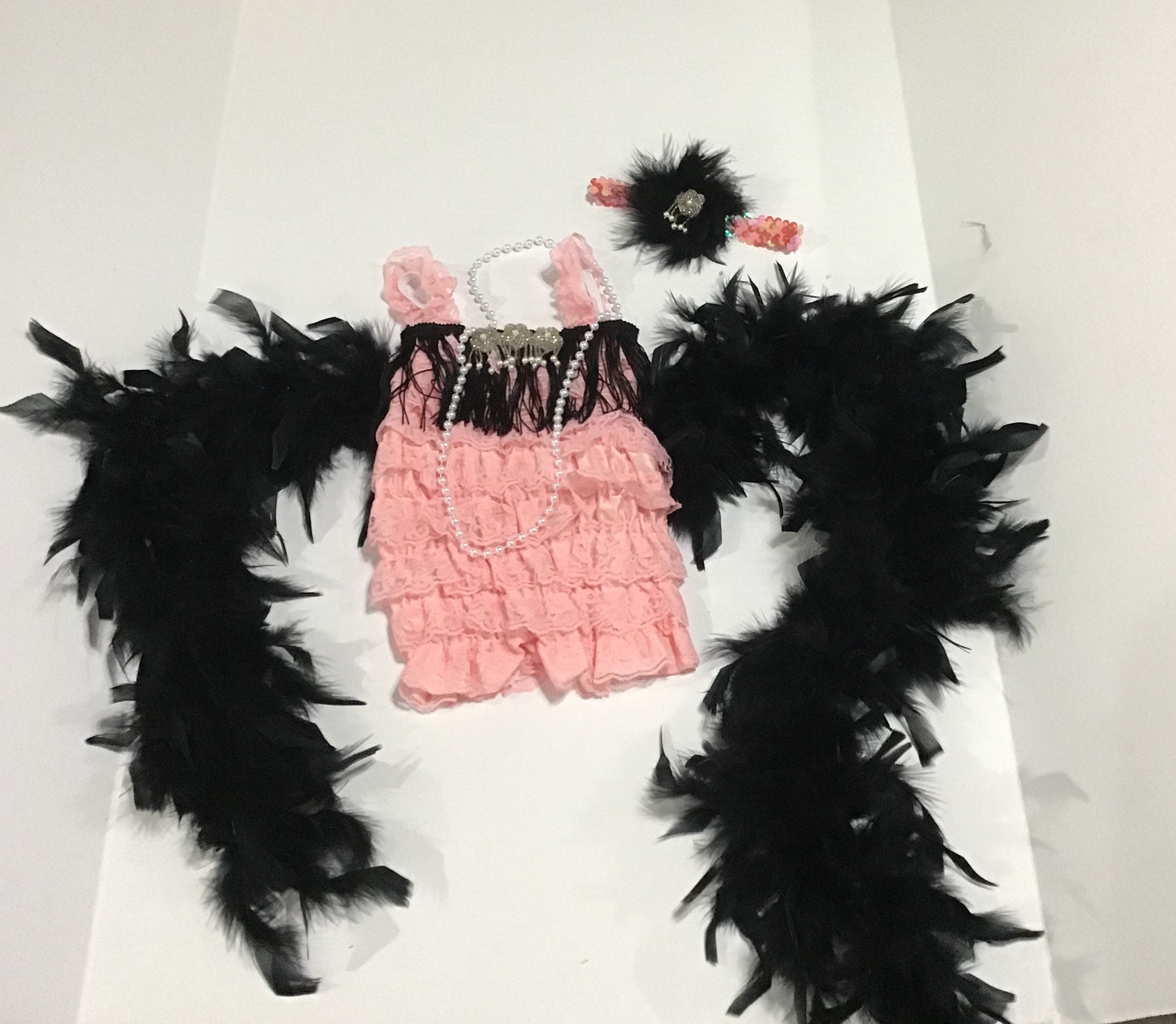 Feather Boa Garland Fancy Dress Costume Party Hen Party Burlesque 20s  Gatsby