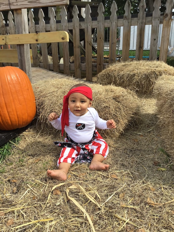 6 PIECES. Pirate Baby Costume Pirate Birthday Party - Etsy