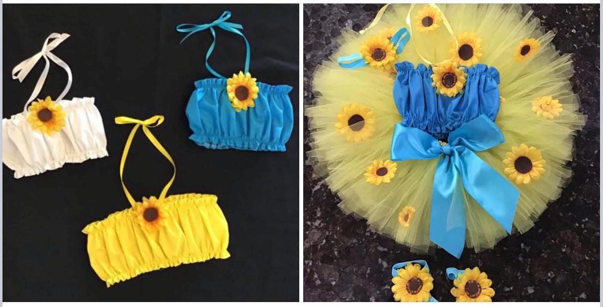 Boho Sunflower Dress & Headband Set For Women – Retro Flowy Dress With Pockets, Perfect For Summer Parties & Baby Showers - View #7