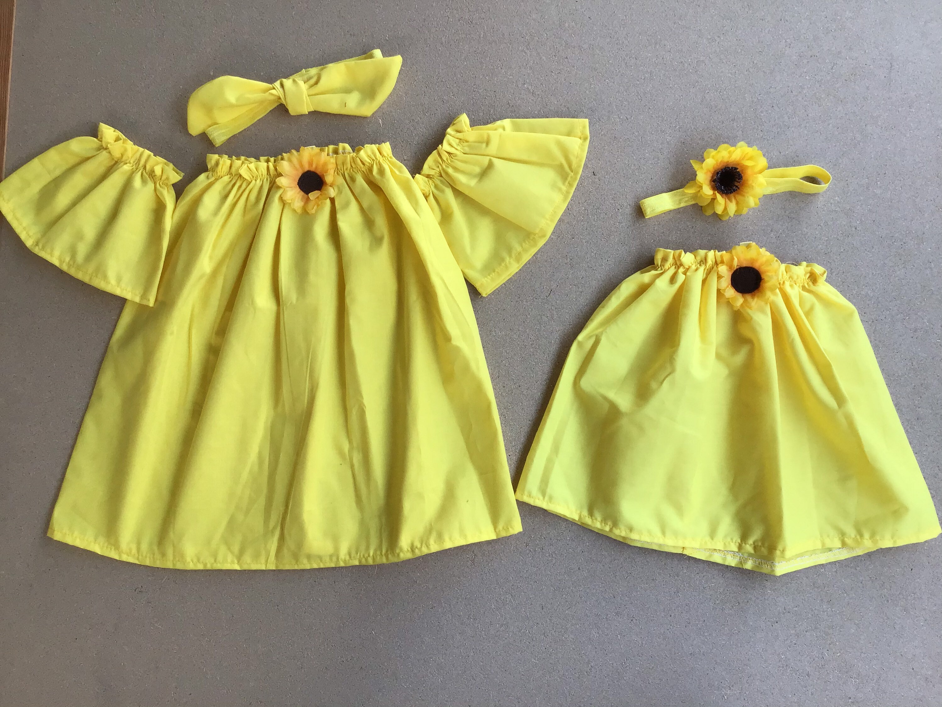 2 PIECES. More COLORS. All Sizes. SUNFLOWER Baby Dress for Etsy