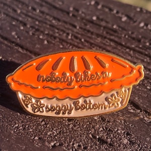 Great British Baking Off Enamel Pin, GBBO, Gift for baker, Gift for pastry chef, baking pin, pie pin, soggy bottom, baker gift