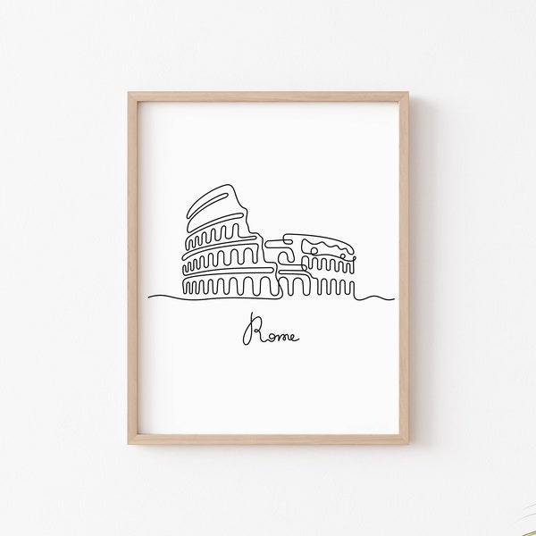 Rome Italy Travel Wall Art Poster Print