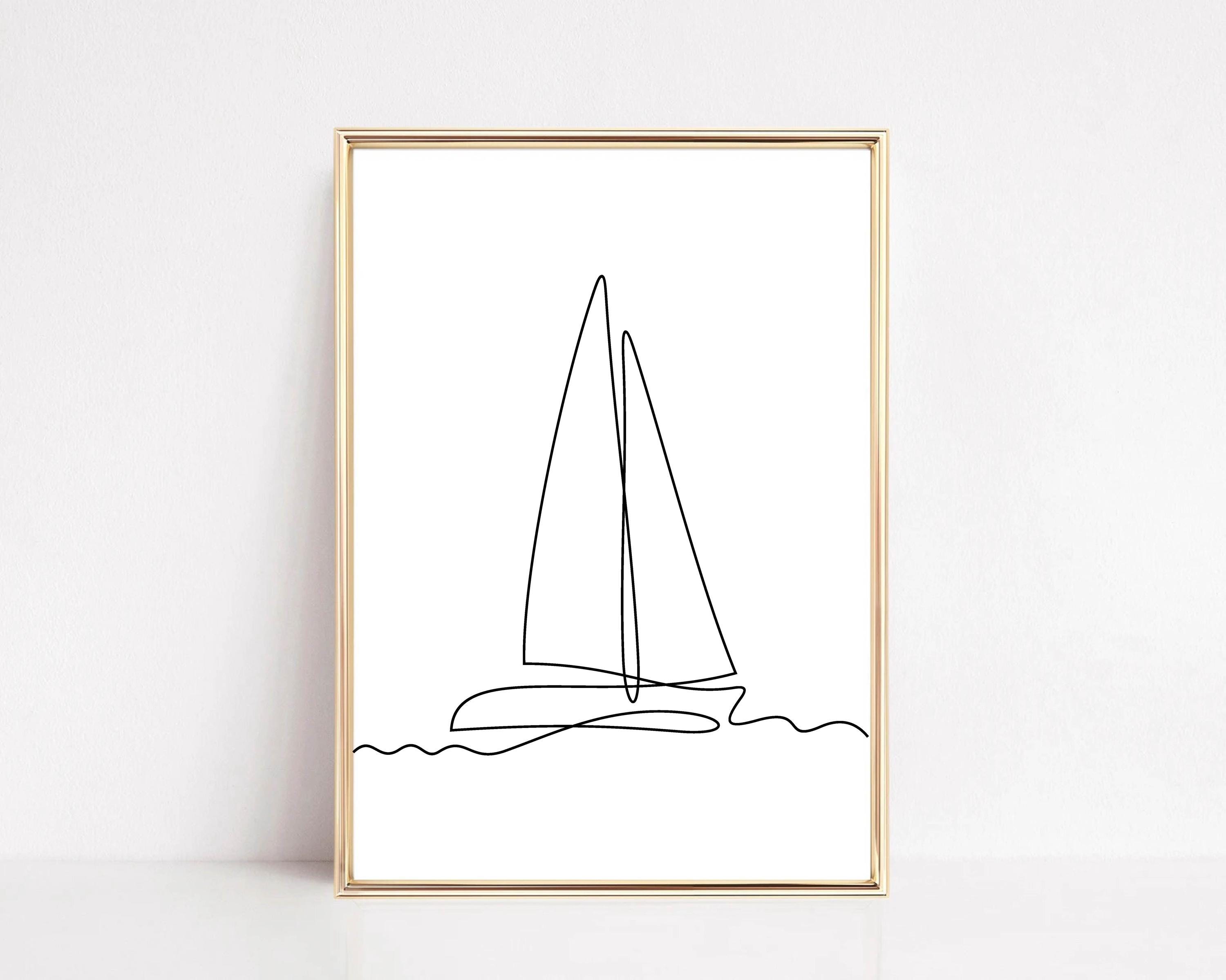 Contour drawing - Etsy België, image size:3000x2399