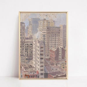 Vintage New York Poster - NYC Wandkunst, New York City Druck, Reiseplakat, New York Druck, Stadt Poster, Wohnung Dekor