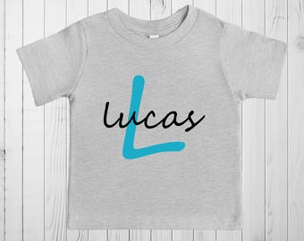 Personalized Kids Name Shirt, Custom Toddler Tee