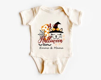 My First Halloween Baby Bodysuit, Matching Mama Daddy Shirt