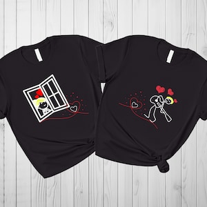 Funny Couple Shirts, Couple Matching Sweatshirt, Guitar Shirt, Couples Outfits, Cute Lover Hoodie, Cute Matching T shirt, Valentin day Shirt