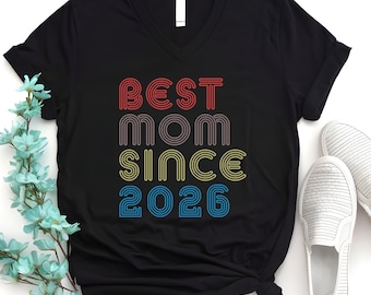 Custom Mom Since 2026 Retro Graphic Shirt, Nana Hoodie Birthday Outfit