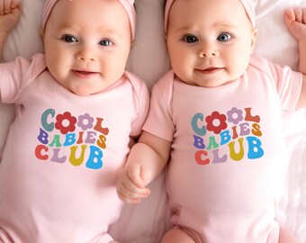 Babies Club Bodysuit, Gender Neutral Baby Romper, Funny Announcement Outfit
