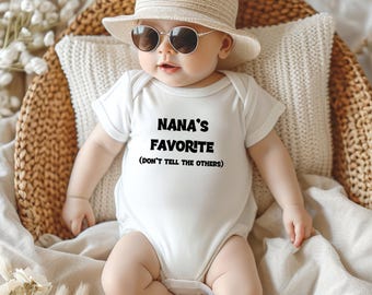 Auntie's Favorite Funny Baby Bodysuit, Personalized Romper