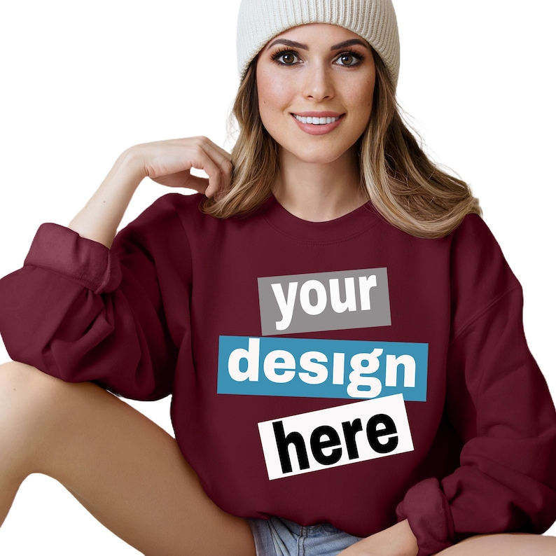 Back view of custom text and photo shirt