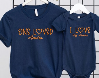 Mama and Mini Matching Set, New Mom and Baby Bodysuit Shirt, Baby Shower Gift, First Mothers Day Outfit