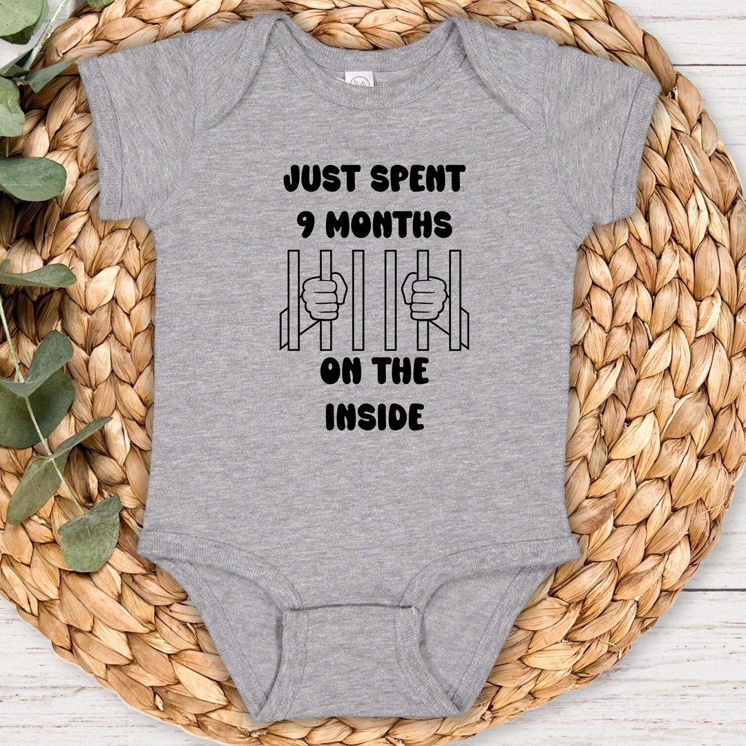 Funny Baby Boy Onesie, Funny Baby Girl Bodysuit, Just Spent 9 Months on