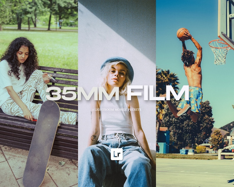 3 Lightroom Mobile Presets, 35mm Film Pack, Disposable Camera