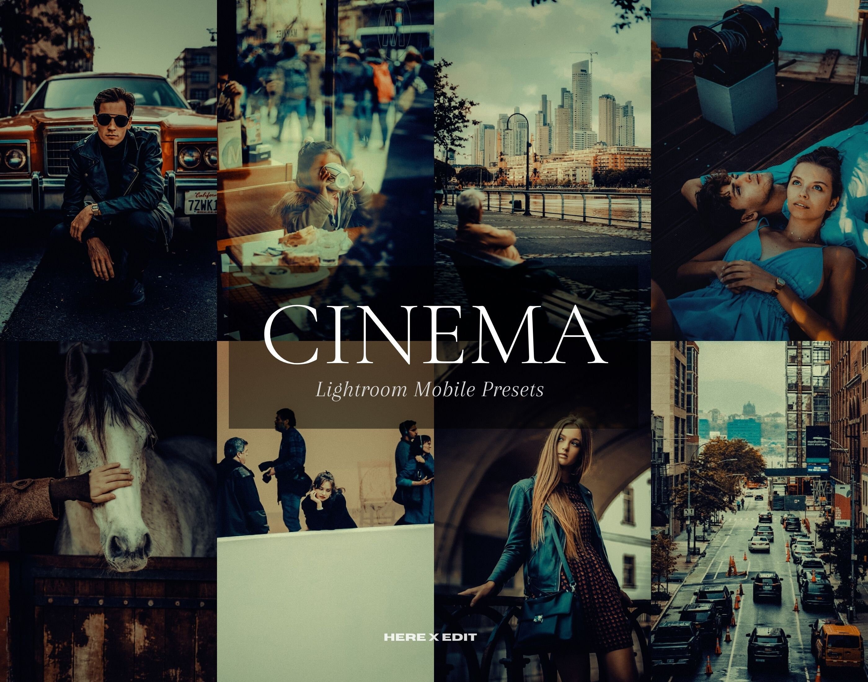 3 CINEMATIC Lightroom Mobile Presets, Instagram Photo, Cinematic