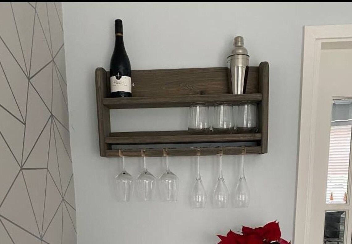 Barware Wine Rack Outdoor Bar Outdoor Dining Wall Bar Outdoor Etsy UK