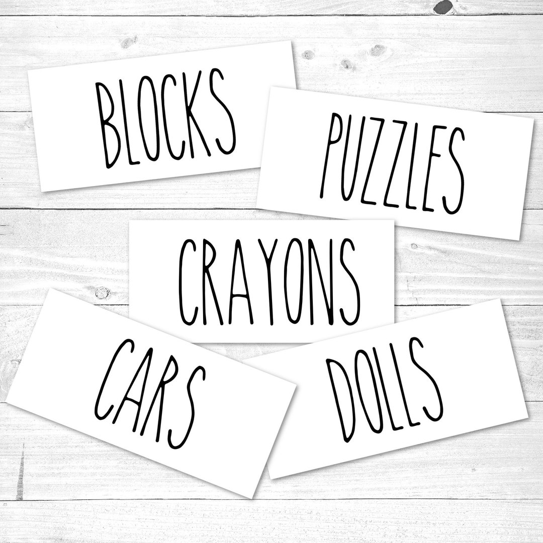 Custom Toy Room Decals Toy Storage Decals Farmhouse Style Decals Toy