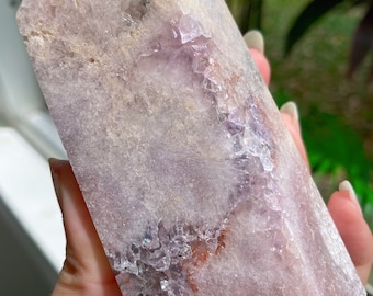 Pink Amethyst Tower (self standing)