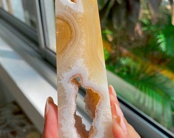 Sugar Druzy Agate Tower (portal tower represents a door to opportunities)