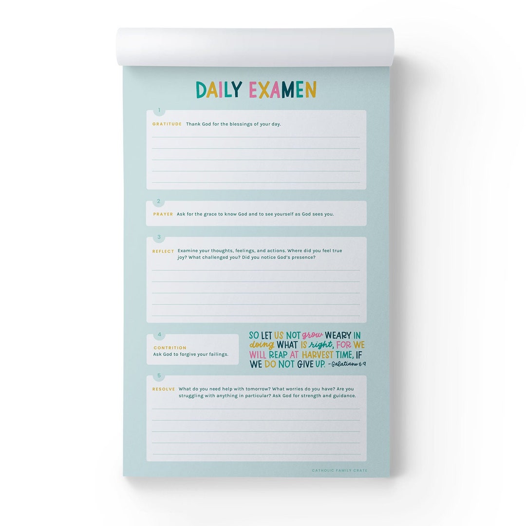 Daily Examen Notepad (advanced) - Etsy
