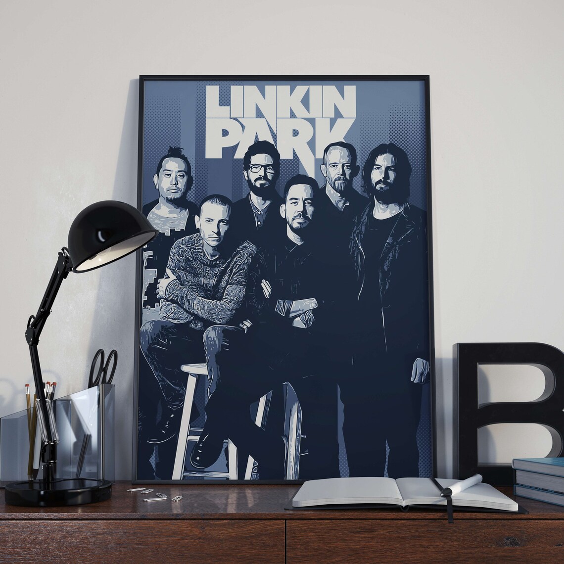 Linkin Park Artwork Poster Wall Decor Singer Poster.Art | Etsy