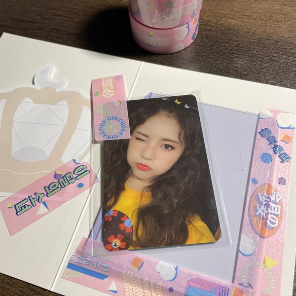Cinta LOONA Washi / Cinta Hula Hoop Washi / Cinta Kpop Washi / papelería kpop